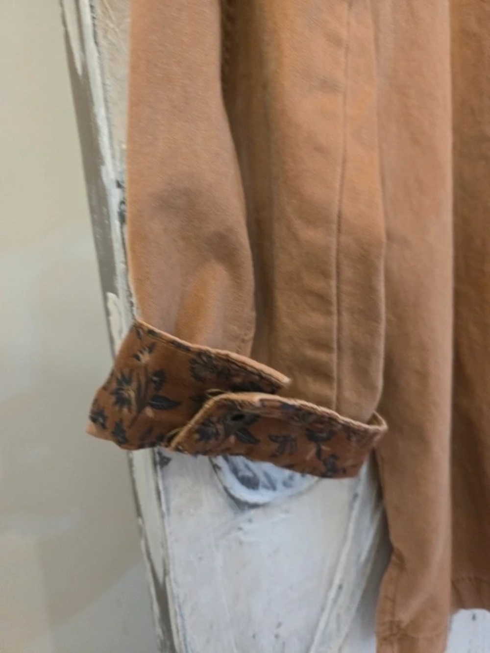 Maurices Camel Utility Button-Front Jacket - Picture 5 of 5